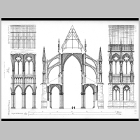 Cathédrale de Reims, sections and elevation of nave,, The Trustees of Columbia University, mcid.mcah.columbia.edu,2.png